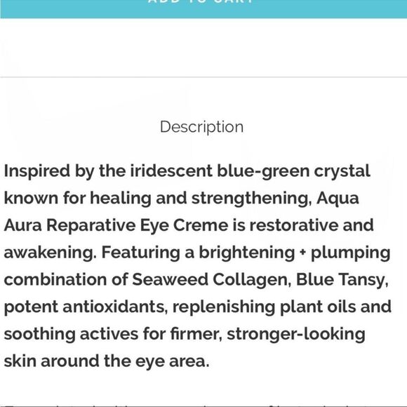 Earth Harbor AQUA AURA Reparative Eye Creme - Picture 5 of 15